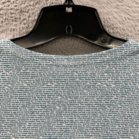 LITOGRAPHS Blouse Womens Large Top Short Sleeve White Blue - Picture 7 of 9